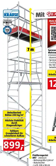 Bauhaus Plattformgerüst Angebot