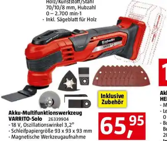 Bauhaus Akku-Multifunktionswerkzeug Angebot
