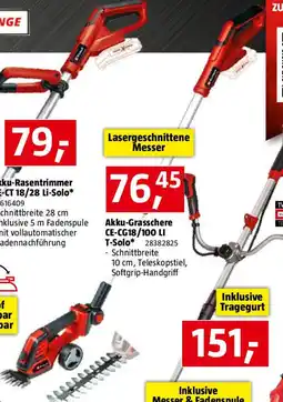 Bauhaus Akku-Grasschere Angebot