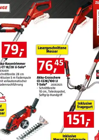 Bauhaus Akku-Grasschere Angebot