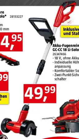 Bauhaus Akku-Fugenreiniger Angebot