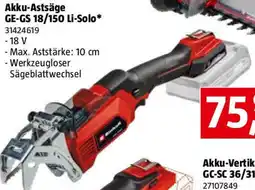 Bauhaus Akku-Astsäge Angebot