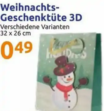 Action Weihnachts-Geschenktüte 3D Angebot