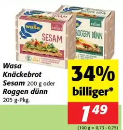 Nah&Frisch Wasa Knäckebrot Angebot
