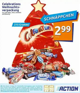 Action Celebrations Weihnachts-Verpackung Angebot