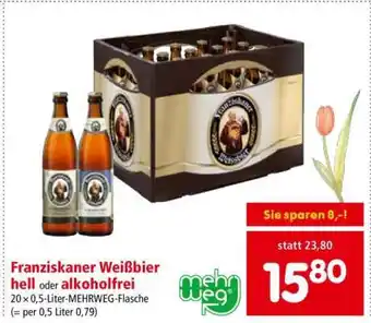 Interspar Franziskaner Weißbier Hell oder Alkoholfrei Angebot