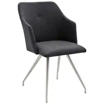 XXXLutz Stuhl in Edelstahl Lederlook Angebot