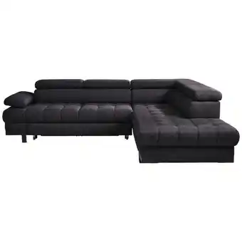 XXXLutz Ecksofa in Webstoff Schwarz Angebot
