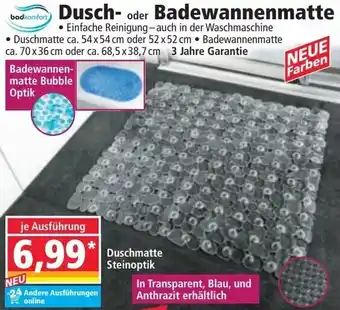 Norma Dusch- oder Badewannenmatte Angebot