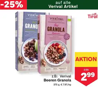 MPreis Beeren Granola Angebot