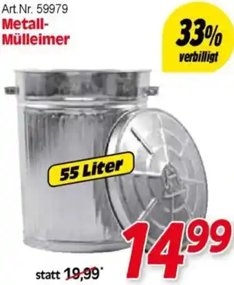 Zgonc Metall- Mülleimer Angebot