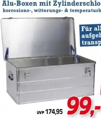 Zgonc Alu-Boxen mit Zylinderschloss Angebot