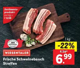 Lidl WIESENTALER Frische Schweinebauch-Streifen Angebot