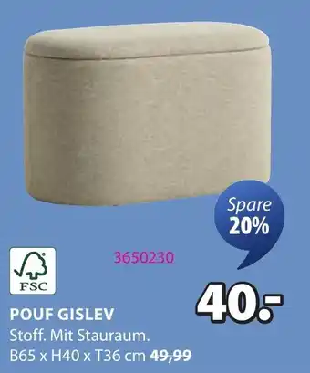 JYSK Pouf gislev Angebot