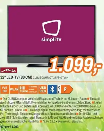 ETech 32" LED-TV (80 CM) Angebot
