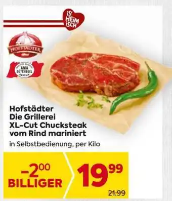 Billa Hofstädter Die Grillerei XL-Cut Chucksteak vom Rind, mariniert Angebot