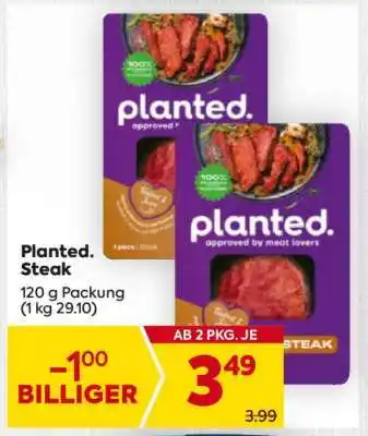 Billa planted steak Angebot
