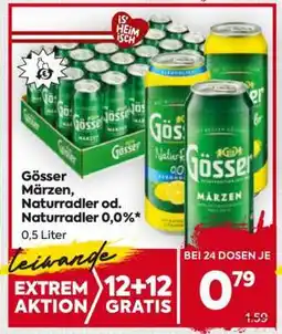 Billa Gösser Märzen, Naturradler od. Naturradler 0,0% Angebot