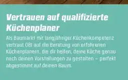 OBI Vertrauen auf qualifizierte küchenplaner Angebot