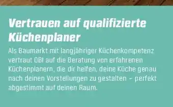 OBI Vertrauen auf qualifizierte küchenplaner Angebot