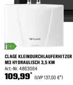 OBI Clage kleindurchlauferhitzer Angebot