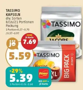 PENNY TASSIMO KAPSELN Angebot