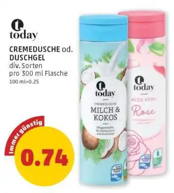 PENNY CREMEDUSCHE od. DUSCHGEL Angebot