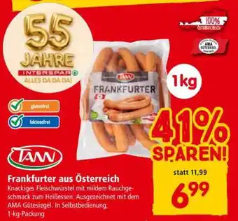 Interspar Frankfurter aus Österreich Angebot