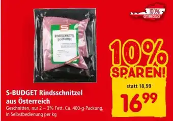 Interspar S-BUDGET Rindsschnitzel aus Österreich Angebot