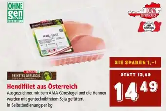 Interspar Hendlfilet aus Österreich Angebot