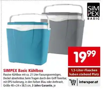 Interspar SIMPEX Basic Kühlbox Angebot