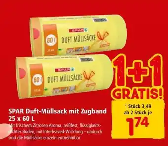 Interspar SPAR Duft-Müllsack mit Zugband 25 x 60 L Angebot