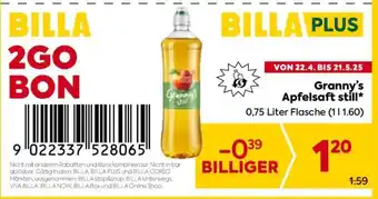 Billa Granny’s Apfelsaft still Angebot