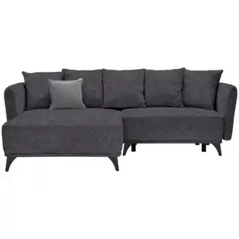 XXXLutz Ecksofa in Chenille Dunkelgrau Angebot