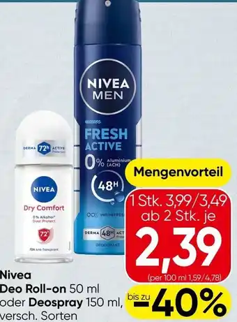 Spar Deo roll-on Angebot