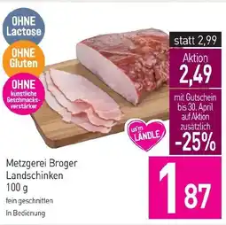 Sutterlüty Metzgerei broger landschinken Angebot
