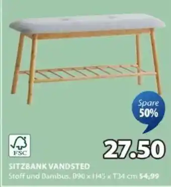 JYSK Sitzbank vandsted Angebot