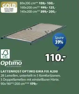 JYSK Lattenrost optimo eira fix a200 Angebot