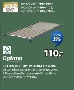 JYSK Lattenrost optimo eira fix a200 Angebot