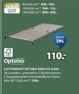 JYSK Lattenrost optimo eira fix a200 Angebot