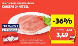 Hofer Schwein-Kaiserschnitzel Angebot