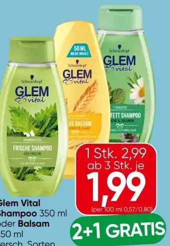 Eurospar Schwarzkopf Glem Vital Shampoo Angebot