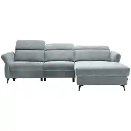 XXXLutz Ecksofa in Webstoff Blau Angebot