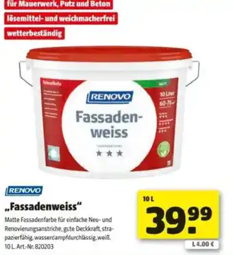 Hagebau „Fassadenweiss" Angebot