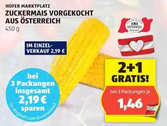 Hofer Hofer marktplatz zuckermais Angebot
