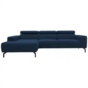 XXXLutz Ecksofa in Webstoff Dunkelblau Angebot