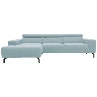 XXXLutz Ecksofa in Webstoff Blau Angebot