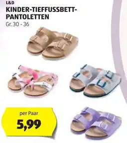 Hofer Kinder-tieffussbett- pantoletten Angebot