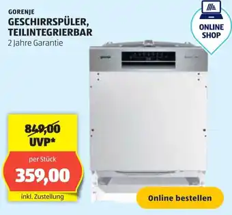 Hofer GESCHIRRSPÜLER, TEILINTEGRIERBAR Angebot