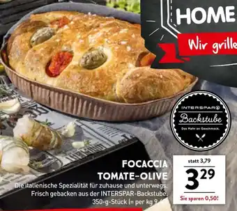 Interspar Focaccia tomate-olive Angebot